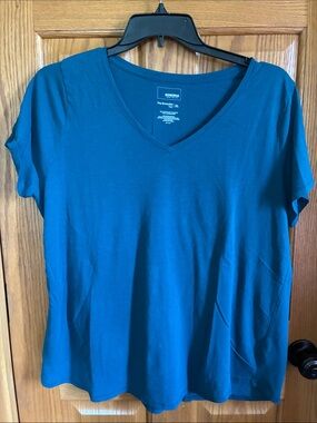 Sonoma Teal Short Sleeve V-Neck Top